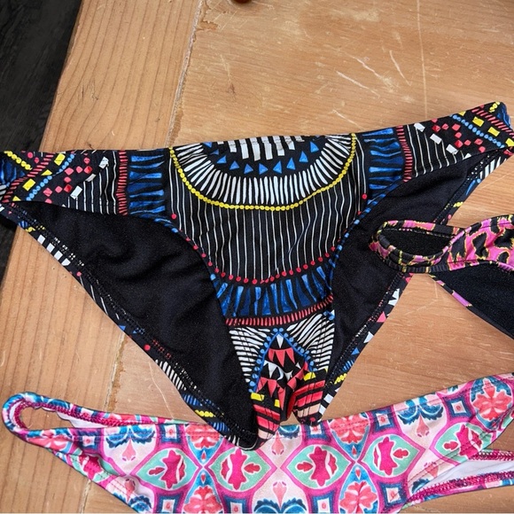 Colorful Bikini Bottoms Set of 4 - Picture 3 of 5